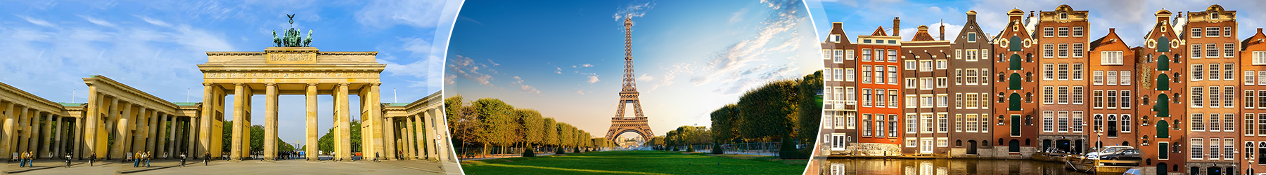 European Escape: 6 Nights Across Berlin, Amsterdam & Paris